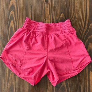 Lululemon Hotty Hot Shorts Women's Pink Size 2 High Rise 4”